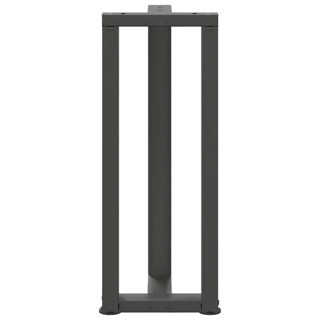Console tafelpoten 2st T-vormig 38x25x(72-73)cm staal antraciet