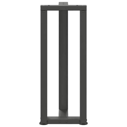 Console tafelpoten 2st T-vormig 38x25x(72-73)cm staal antraciet