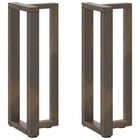 Tafelpoten 2 st T-vormig 38x25x72-73cm staal naturel