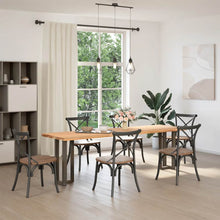 Console Tafelpoten 2 St T-Vormig 38X25X(72-73)Cm Staal Naturel 38 x 25 x (72-73) cm