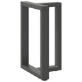 Eettafelpoten 2 st T-vormig 50x35x(72-73) cm staal antraciet