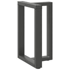 Eettafelpoten 2 st T-vormig 50x35x72-73 cm staal antraciet