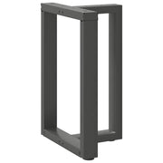 Dining table legs 2 pcs T-shaped 50x35x(72-73) cm steel anthracite