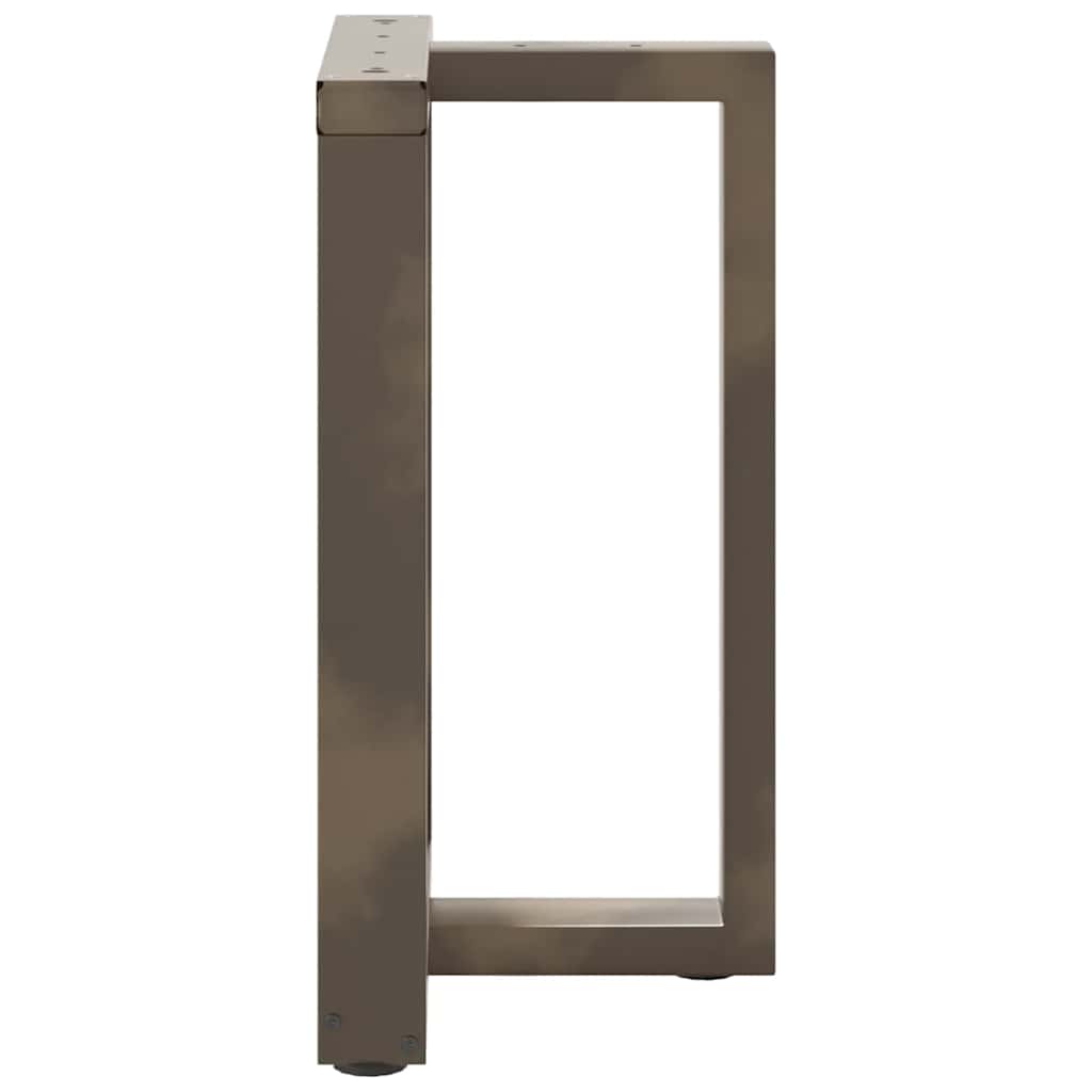 Eettafelpoten 2 St T-Vormig Staal Naturel 50 x 35 x (72-73) cm