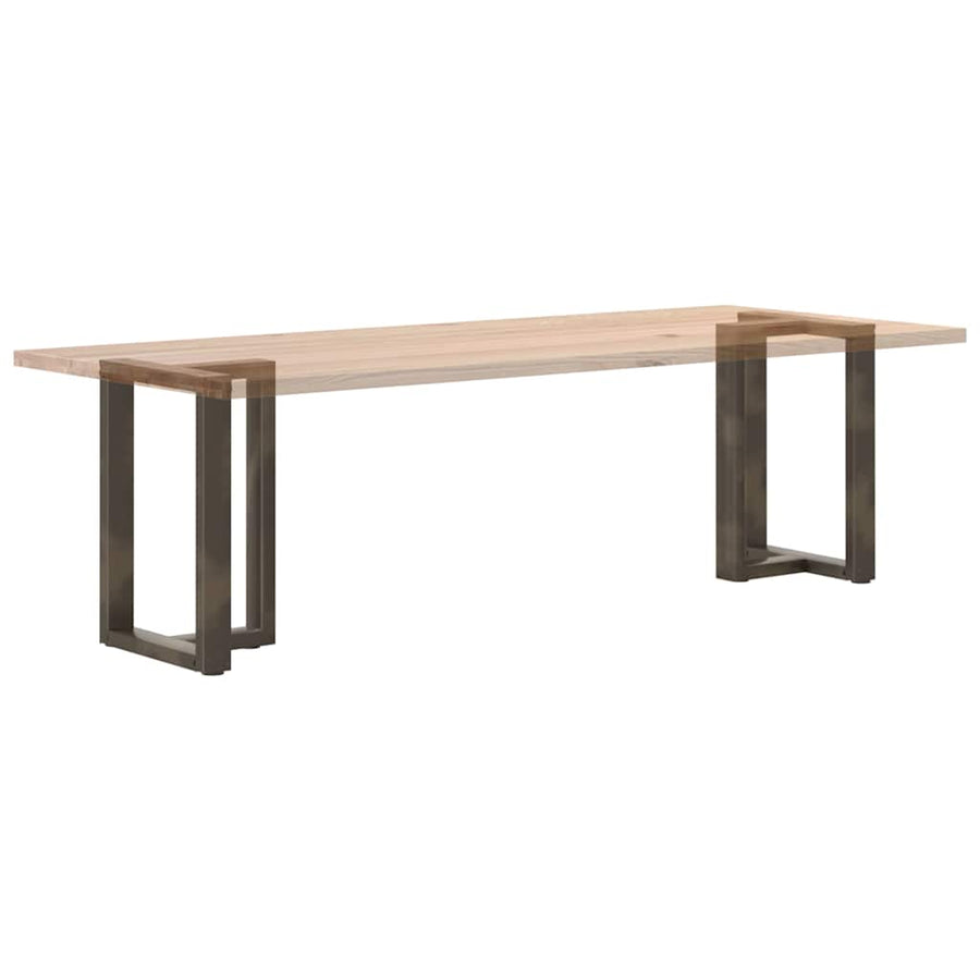 Eettafelpoten 2 St T-Vormig Staal Naturel 50 x 35 x (72-73) cm