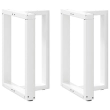 Eettafelpoten 2 st T-vormig 60x35x(72-73) cm staal wit