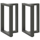 Dining table legs 2 pcs T-shaped 60x35x(72-73) cm steel anthracite