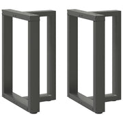 Dining table legs 2 pcs T-shaped 60x35x(72-73) cm steel anthracite