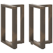 Eettafelpoten 2 St T-Vormig 60X35X(72-73) Cm Staal Naturel Antraciet