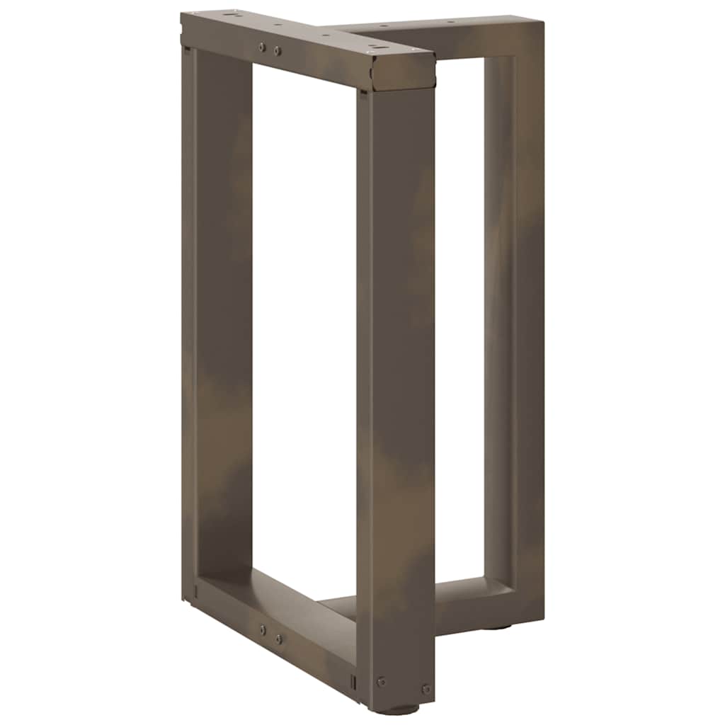Eettafelpoten 2 St T-Vormig 60X35X(72-73) Cm Staal Naturel Antraciet