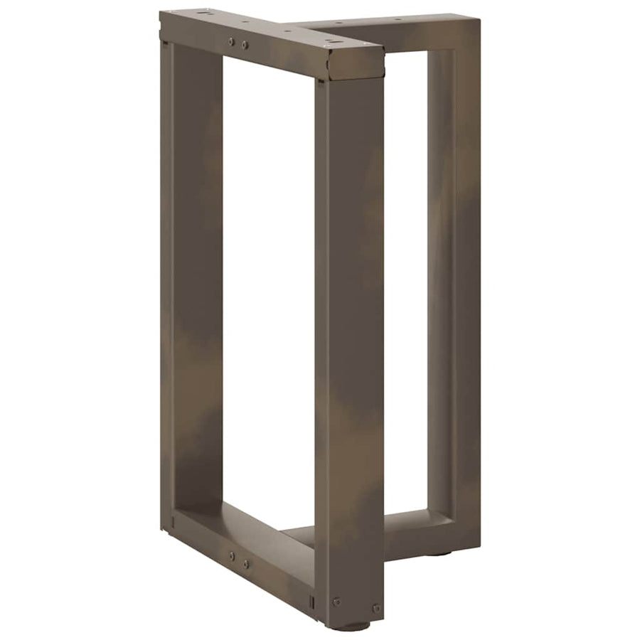 Eettafelpoten 2 St T-Vormig 60X35X(72-73) Cm Staal Naturel Antraciet