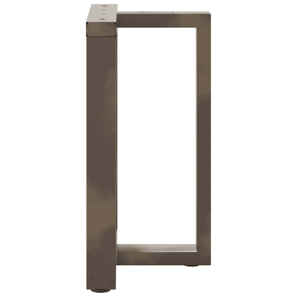 Eettafelpoten 2 St T-Vormig 60X35X(72-73) Cm Staal Naturel Antraciet