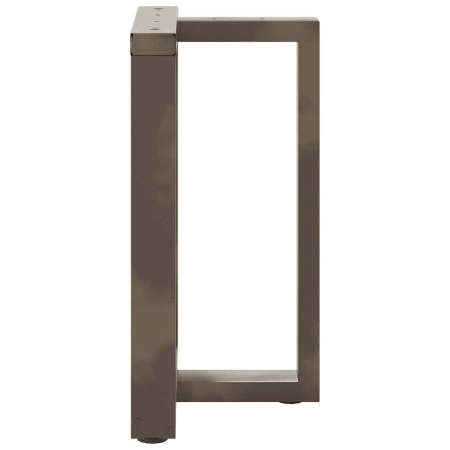 Eettafelpoten 2 St T-Vormig 60X35X(72-73) Cm Staal Naturel Antraciet