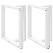 Eettafelpoten T-vormig staal wit 70x35x72-73 cm