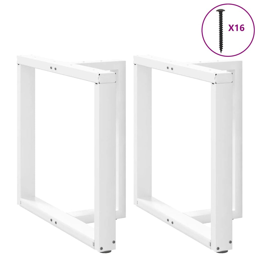Eettafelpoten T-Vormig Staal Wit 70 x 35 x (72-73) cm