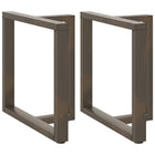 Eettafelpoten 2 st T-vormig 70x35x72 cm staal naturel