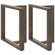 Eettafelpoten 2 st T-vormig 70x35x72 cm staal naturel