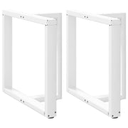 Eettafelpoten T-vorm staal wit 80x35x72-73 cm
