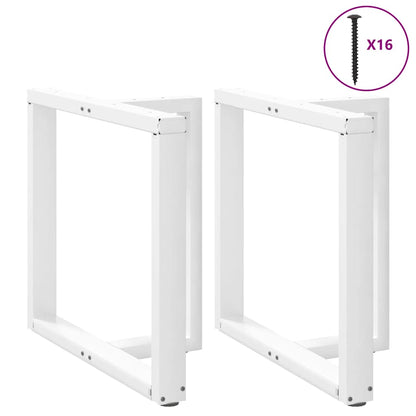 Eettafelpoten T-Vormig Staal Wit 80 x 35 x (72-73) cm