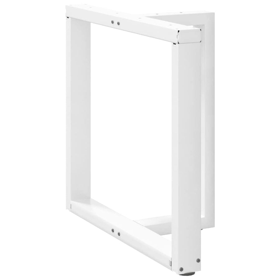 Eettafelpoten T-Vormig Staal Wit 80 x 35 x (72-73) cm