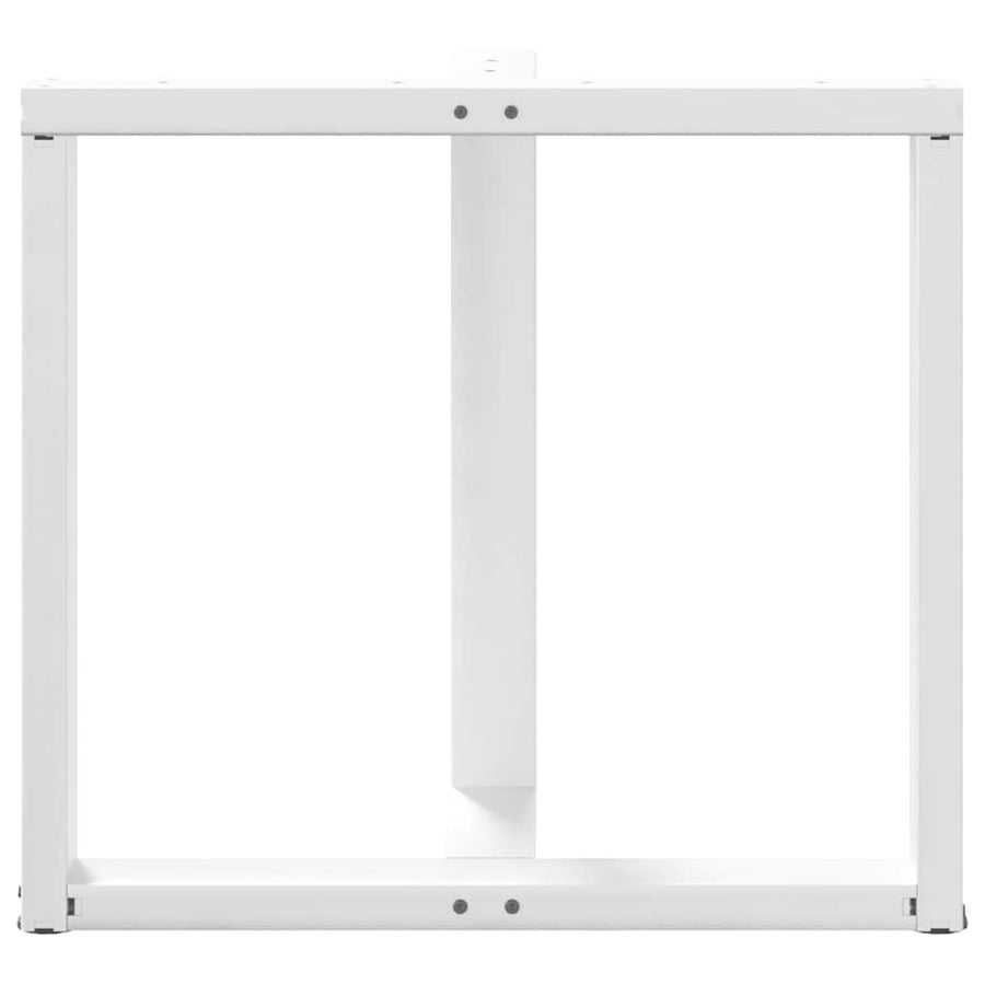 Eettafelpoten T-Vormig Staal Wit 80 x 35 x (72-73) cm