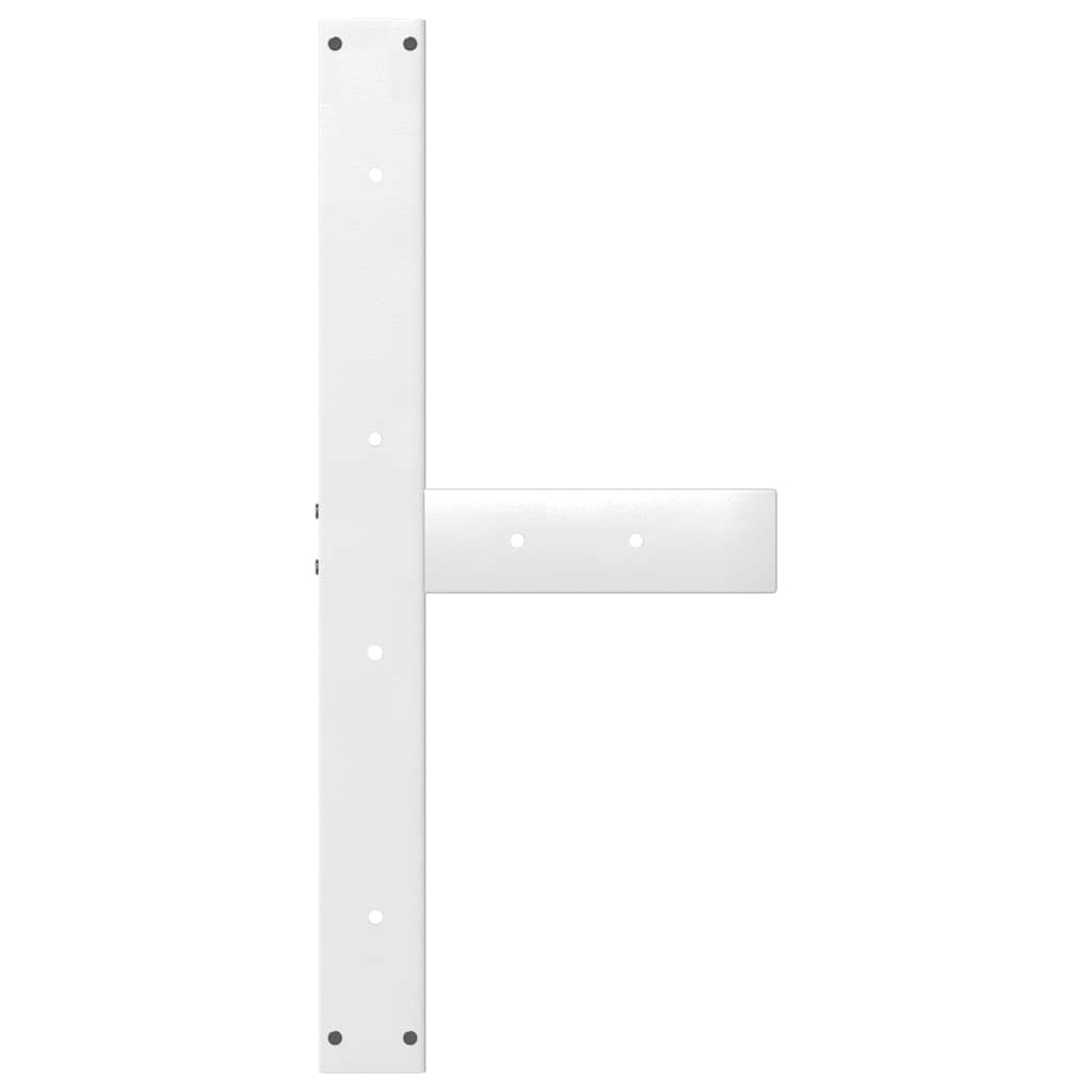 Eettafelpoten T-Vormig Staal Wit 80 x 35 x (72-73) cm