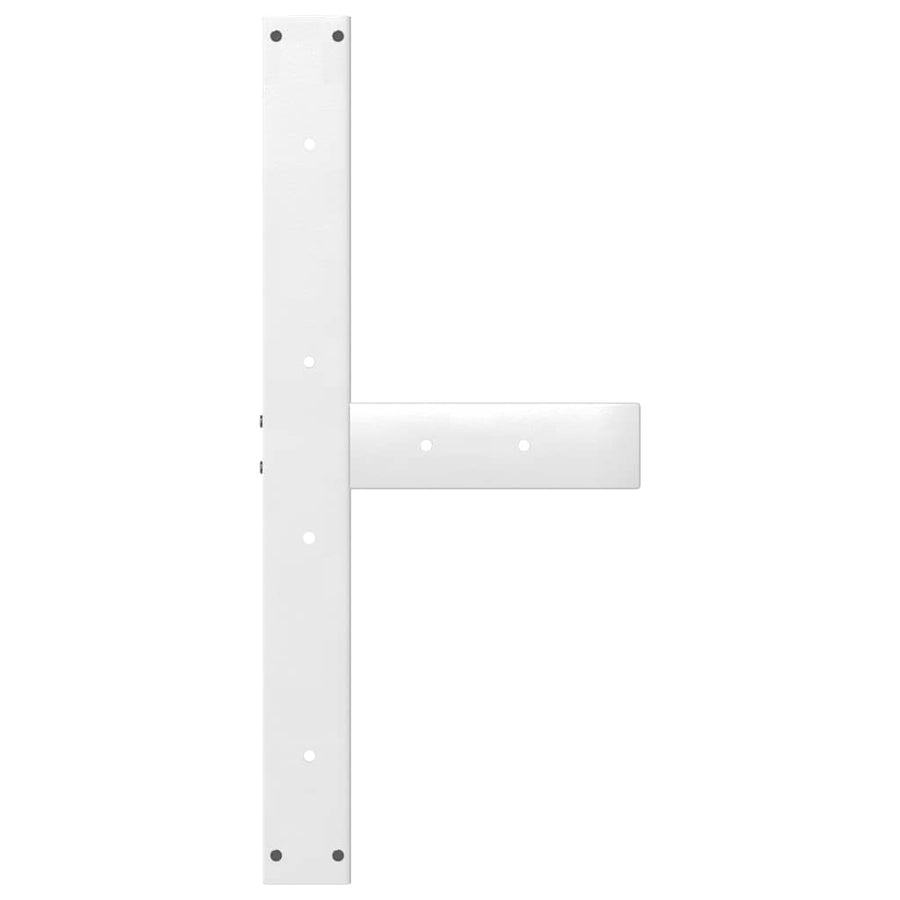 Eettafelpoten T-Vormig Staal Wit 80 x 35 x (72-73) cm