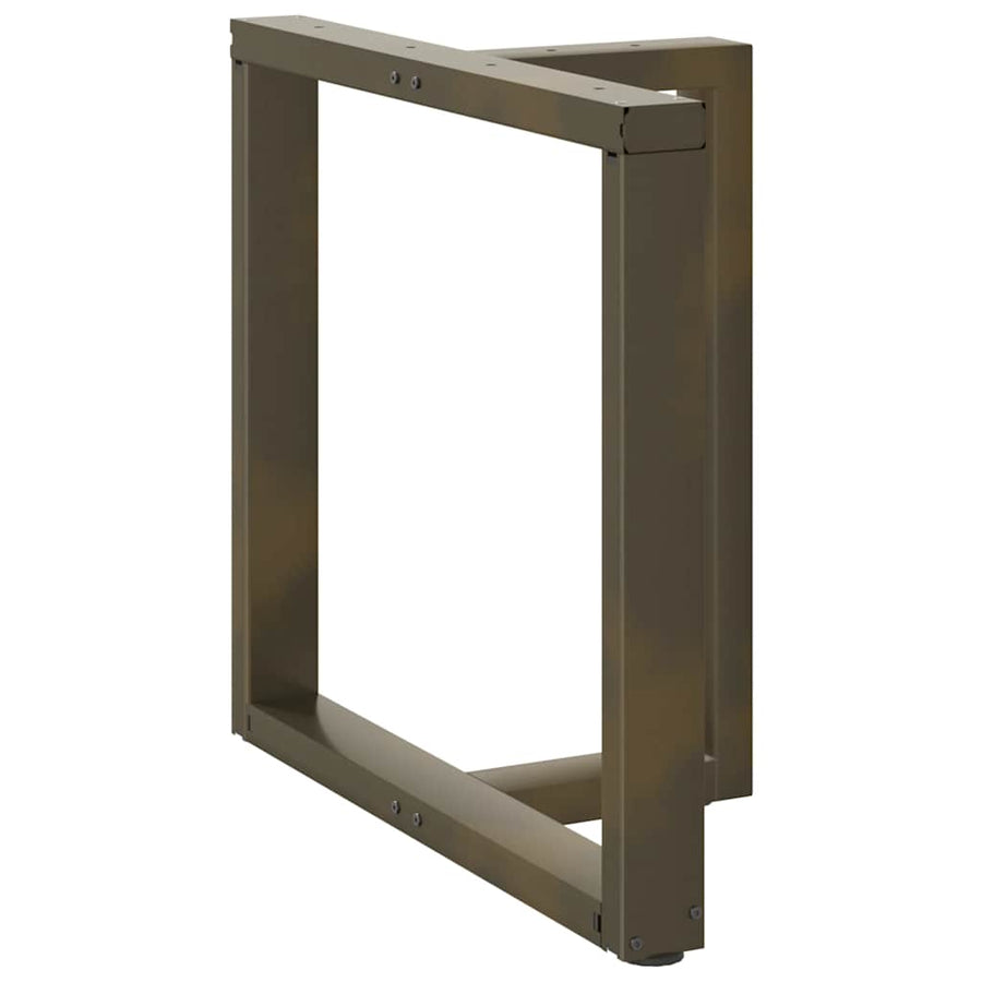 Eettafelpoten 2 St T-Vormig Staal Naturel 80 x 35 x (72-73) cm