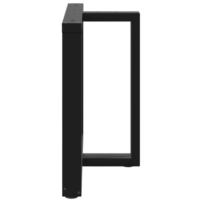 Eettafelpoten 2 st T-vormig 90x35x(72-73) cm staal zwart
