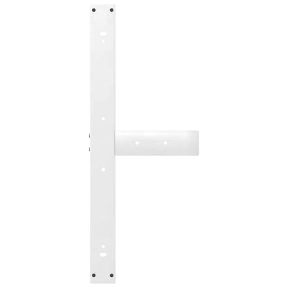 Eettafelpoten 2 st T-vormig 90x35x(72-73) cm staal wit