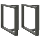 Eettafelpoten 2 st T-vormig 90x35x72-73 cm staal antraciet