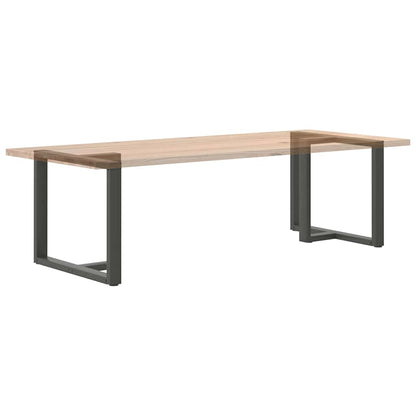 Eettafelpoten 2 st T-vormig 90x35x(72-73) cm staal antraciet