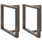 Tafelpoten 2 st T-vormig 90x35x72 cm staal naturel