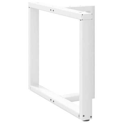 Eettafelpoten 2 st T-vormig 100x35x(72-73) cm staal wit