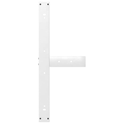Eettafelpoten 2 st T-vormig 100x35x(72-73) cm staal wit