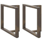 Eettafelpoten 2 st T-vormig 100x35x72 cm staal