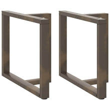 Eettafelpoten 2 St T-Vormig Staal Naturel 100 x 35 x (72-73) cm