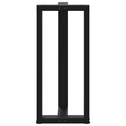 Bartafelpoten 2 st T-vormig 40x35x(91-92) cm staal zwart