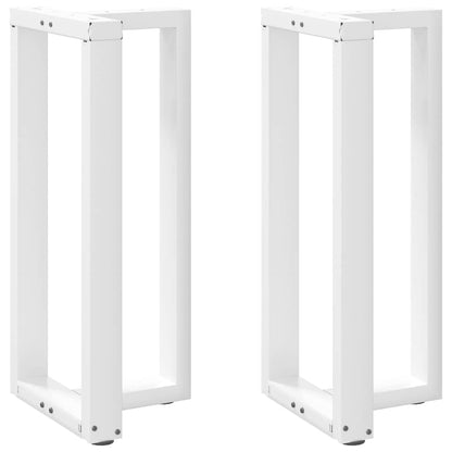 Bartafelpoten 2 st T-vormig 40x35x(91-92) cm staal wit