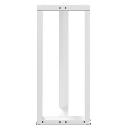 Bartafelpoten 2 st T-vormig 40x35x(91-92) cm staal wit
