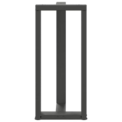 Bartafelpoten 2 st T-vormig 40x35x(91-92) cm staal antraciet