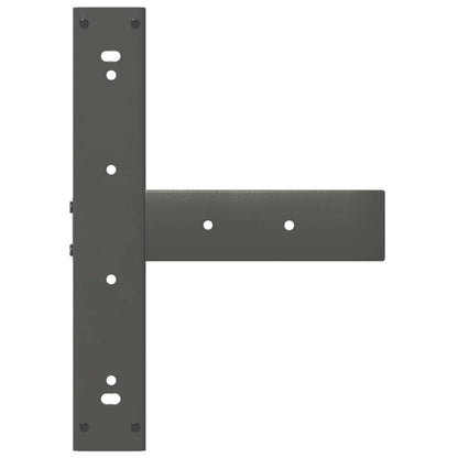 Bartafelpoten 2 st T-vormig 40x35x(91-92) cm staal antraciet