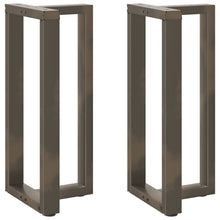Bartafelpoten 2 St T-Vormig Staal Naturel 40 x 35 x (90-91) cm