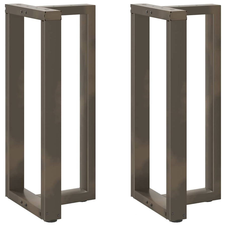 Bartafelpoten 2 St T-Vormig Staal Naturel 40 x 35 x (90-91) cm