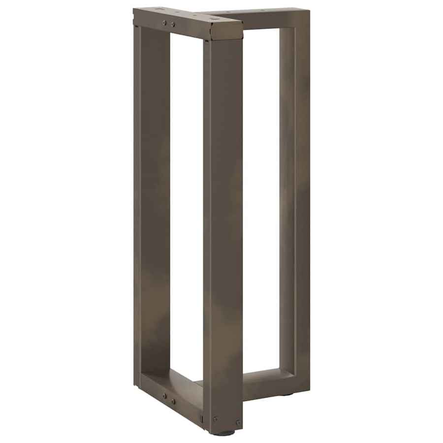 Bartafelpoten 2 St T-Vormig Staal Naturel 40 x 35 x (90-91) cm
