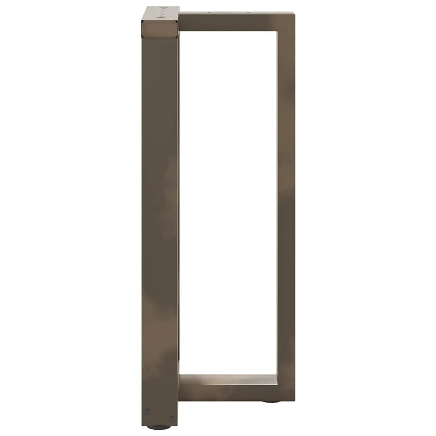 Bartafelpoten 2 St T-Vormig Staal Naturel 40 x 35 x (90-91) cm