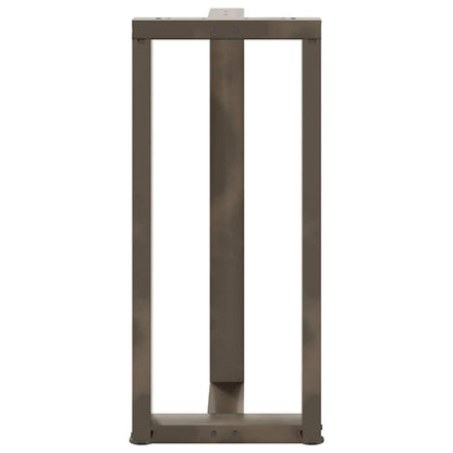 Bartafelpoten 2 St T-Vormig Staal Naturel 40 x 35 x (90-91) cm
