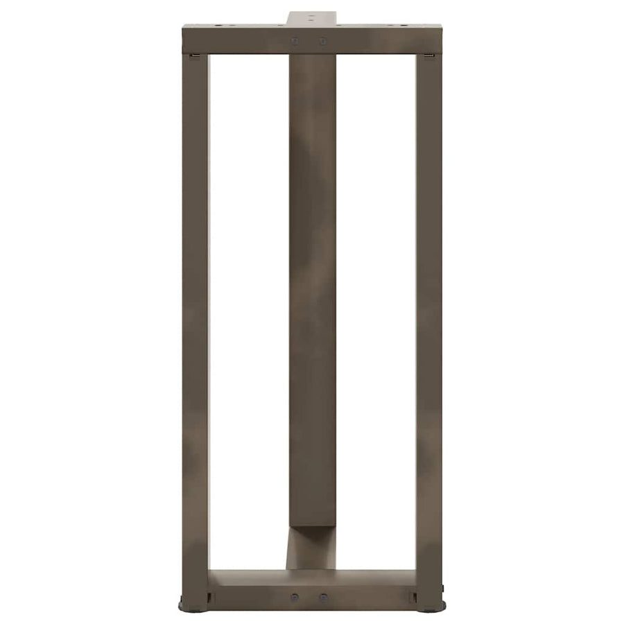 Bartafelpoten 2 St T-Vormig Staal Naturel 40 x 35 x (90-91) cm