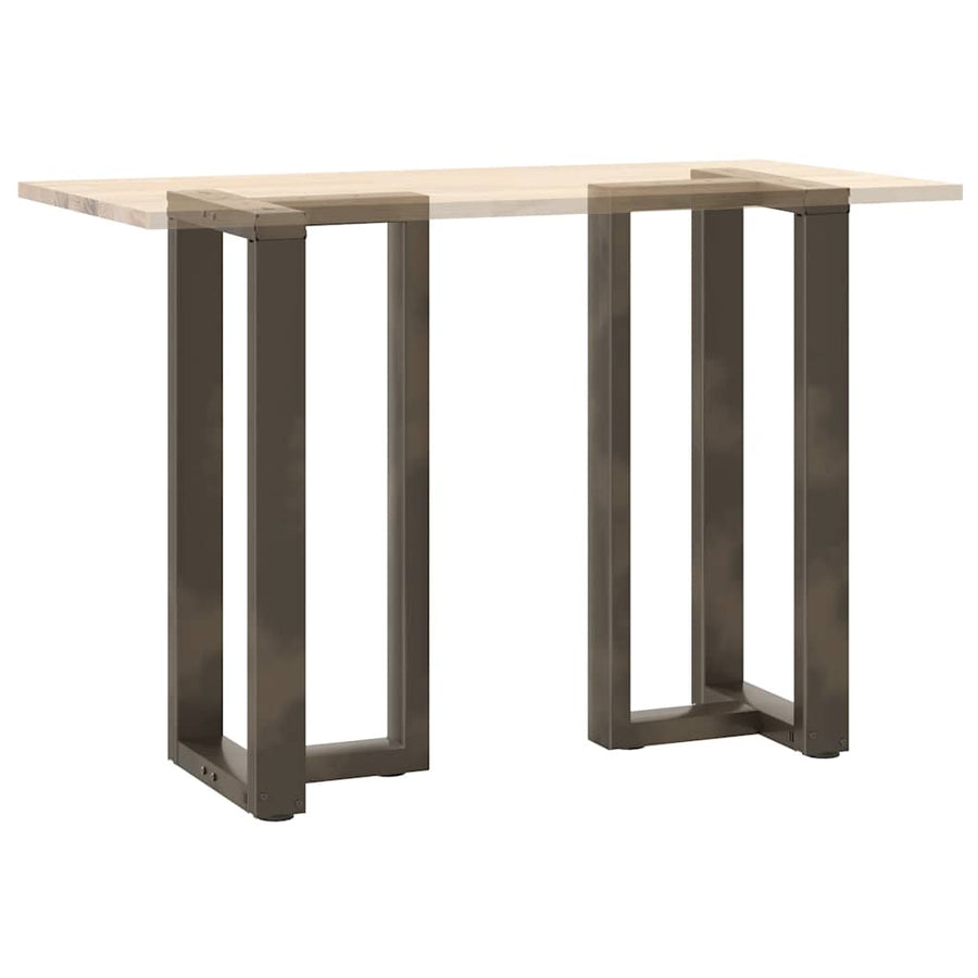 Bartafelpoten 2 St T-Vormig Staal Naturel 40 x 35 x (90-91) cm