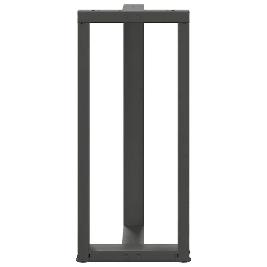 Bartafelpoten 2 st T-vormig 50x35x(91-92) cm staal antraciet